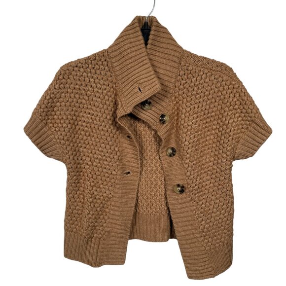 Banana Republic Tan Short Sleeve Cardigan - Picture 4 of 10